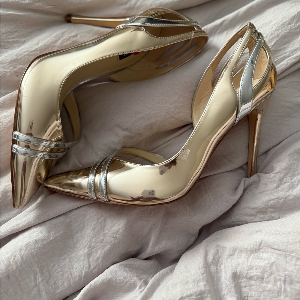 Elegant Gold Stiletto Heels